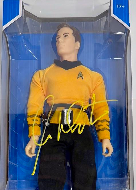 William Shatner Signed Captain Kirk Mego 14" Action Figure (Star Trek) - JSA COA